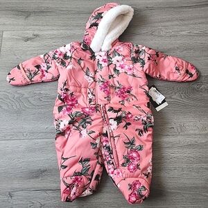 New Children's Place Baby Girl Snowsuit Size 3 To 6 Months